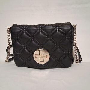 Kate Spade Astor Court Noami Black Leather Quilted Crossbody Bag